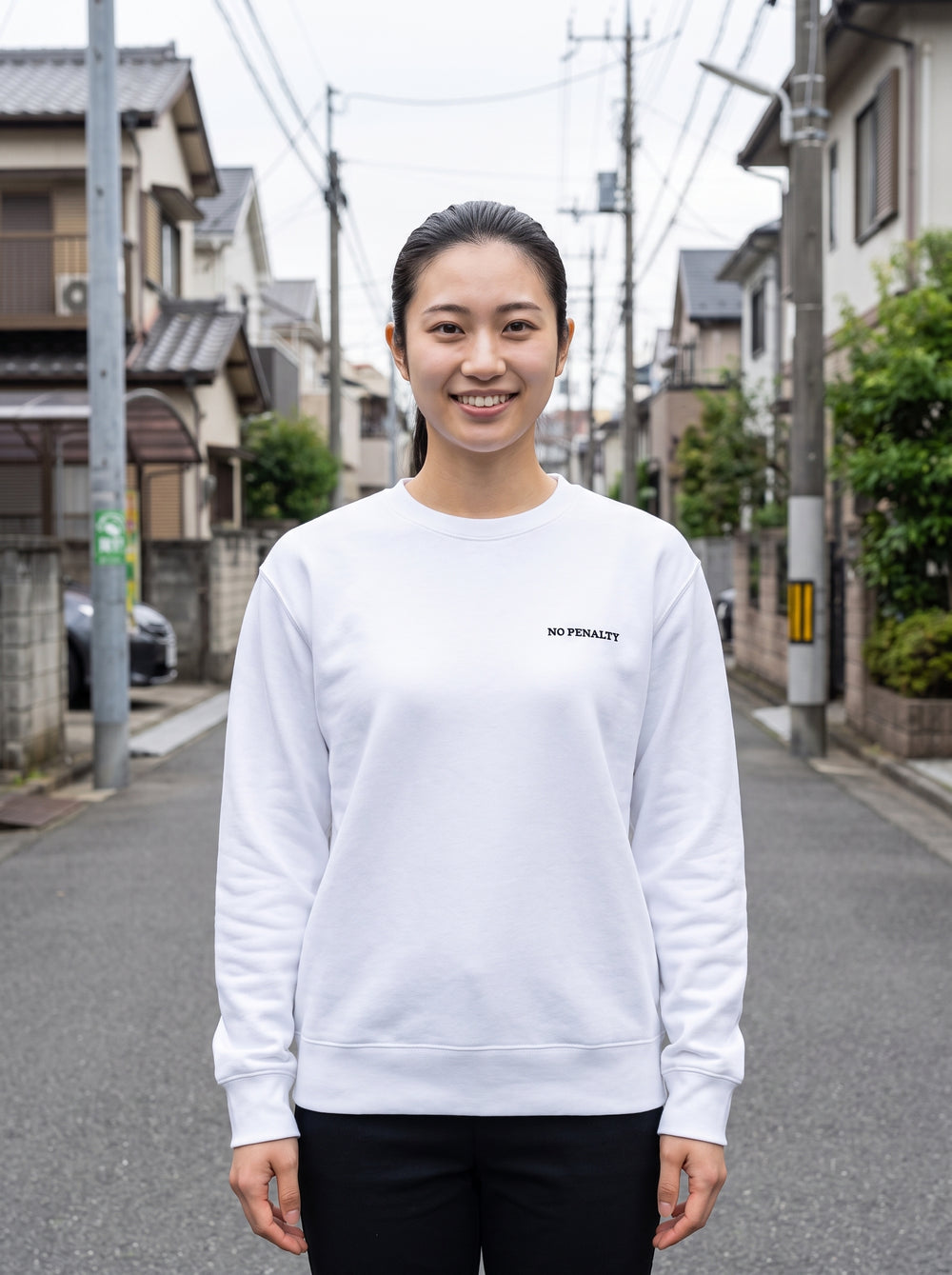 ホワイトボディの着用イメージ