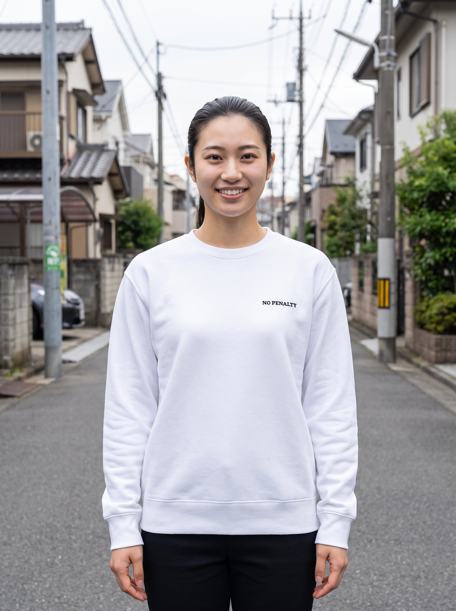 ホワイトボディの着用イメージ