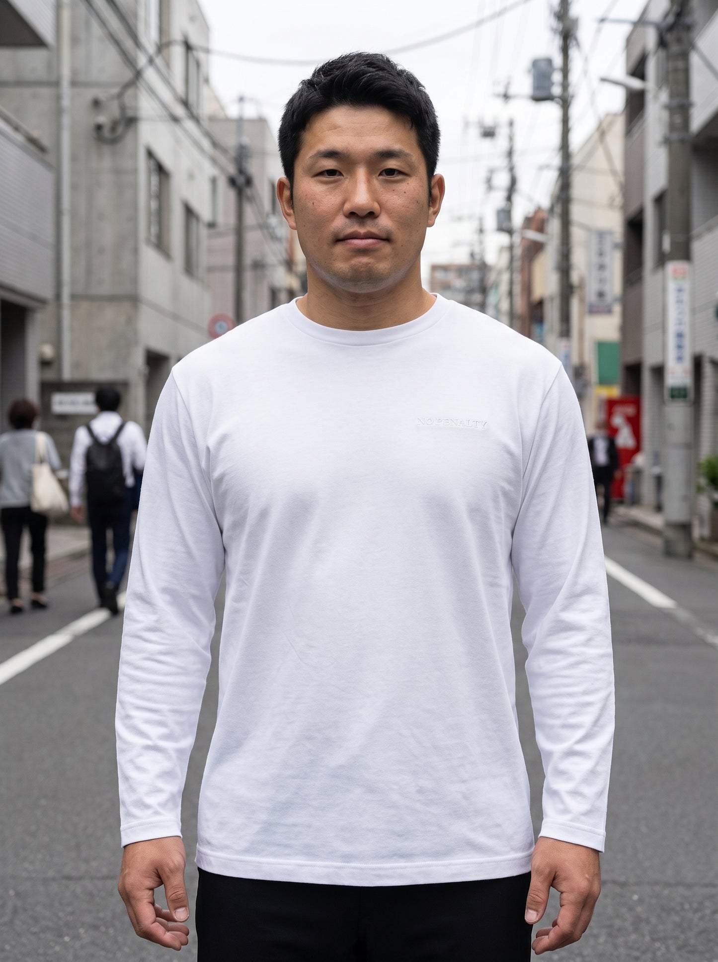 同色ホワイトボディの着用イメージ