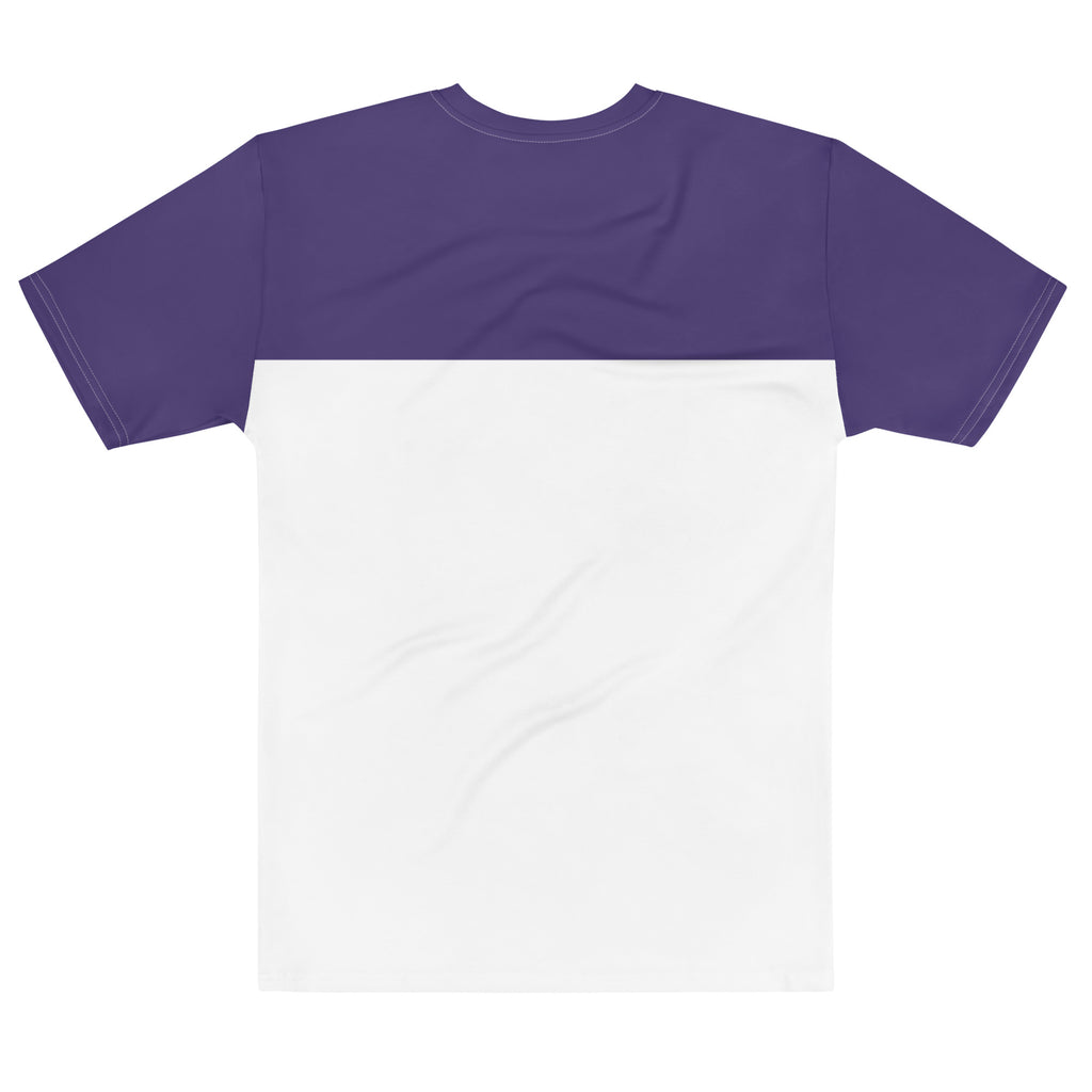 No54紫×白 ツートンカラーTシャツ【ユニセックス】