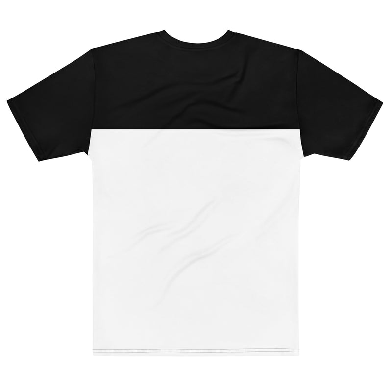 No124黒×白 ツートンカラーTシャツ【ユニセックス】
