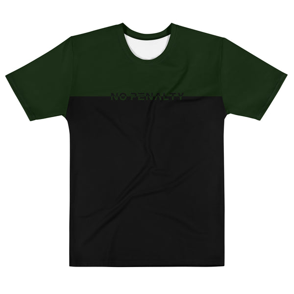 No140深緑×黒 ツートンカラーTシャツ【ユニセックス】